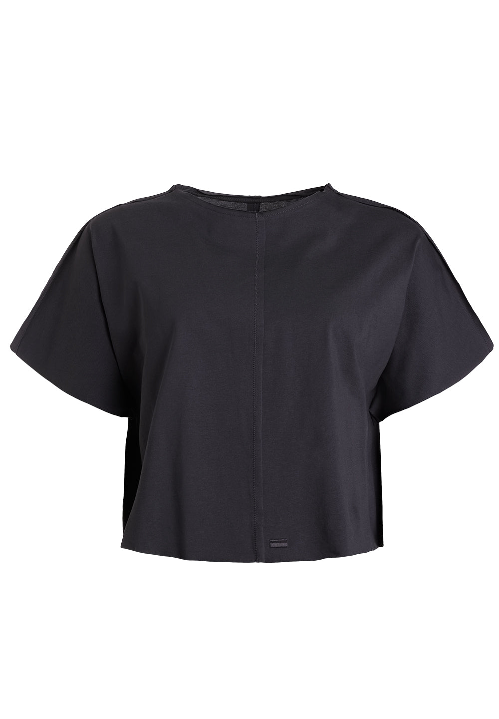 Rethinkit Tee Short Raw Edges Caen Tee 0022 almost black