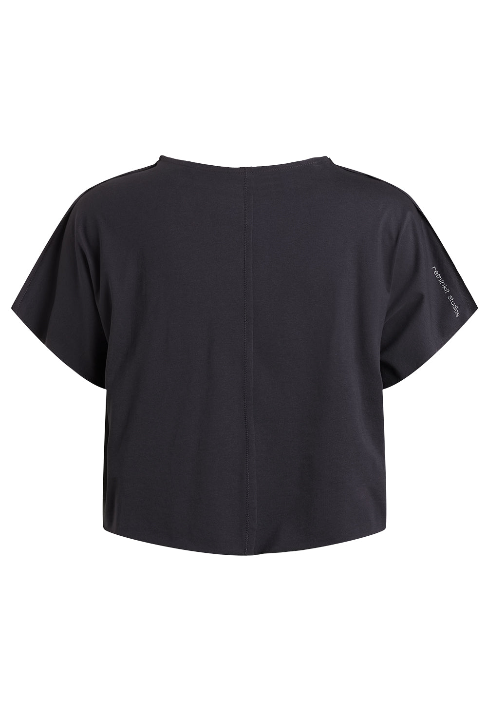 Rethinkit Tee Short Raw Edges Caen Tee 0022 almost black