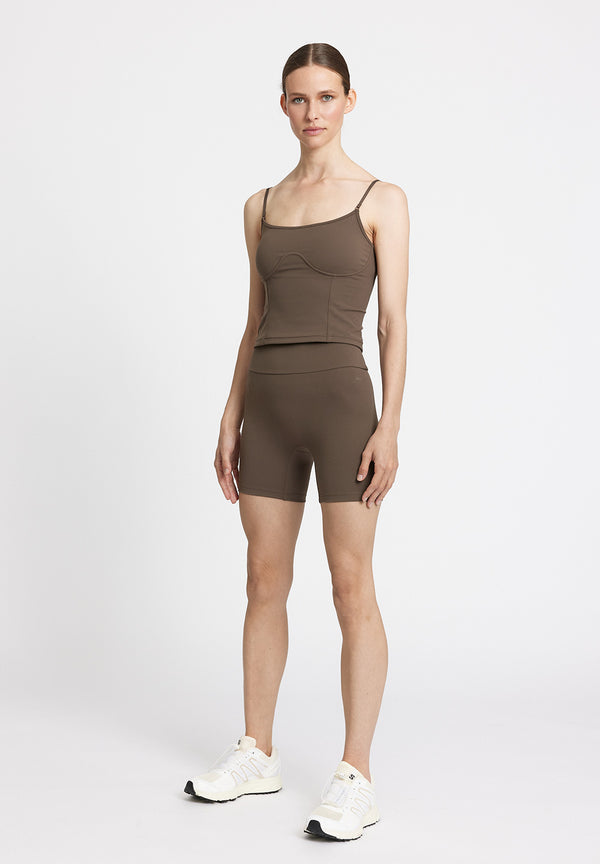 Rethinkit Bike Shorts Butter Soft Shorts 3053 dark brown