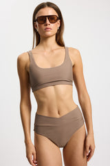Rethinkit Bikini Bottom Brief Bay Swimwear 3201 walnut