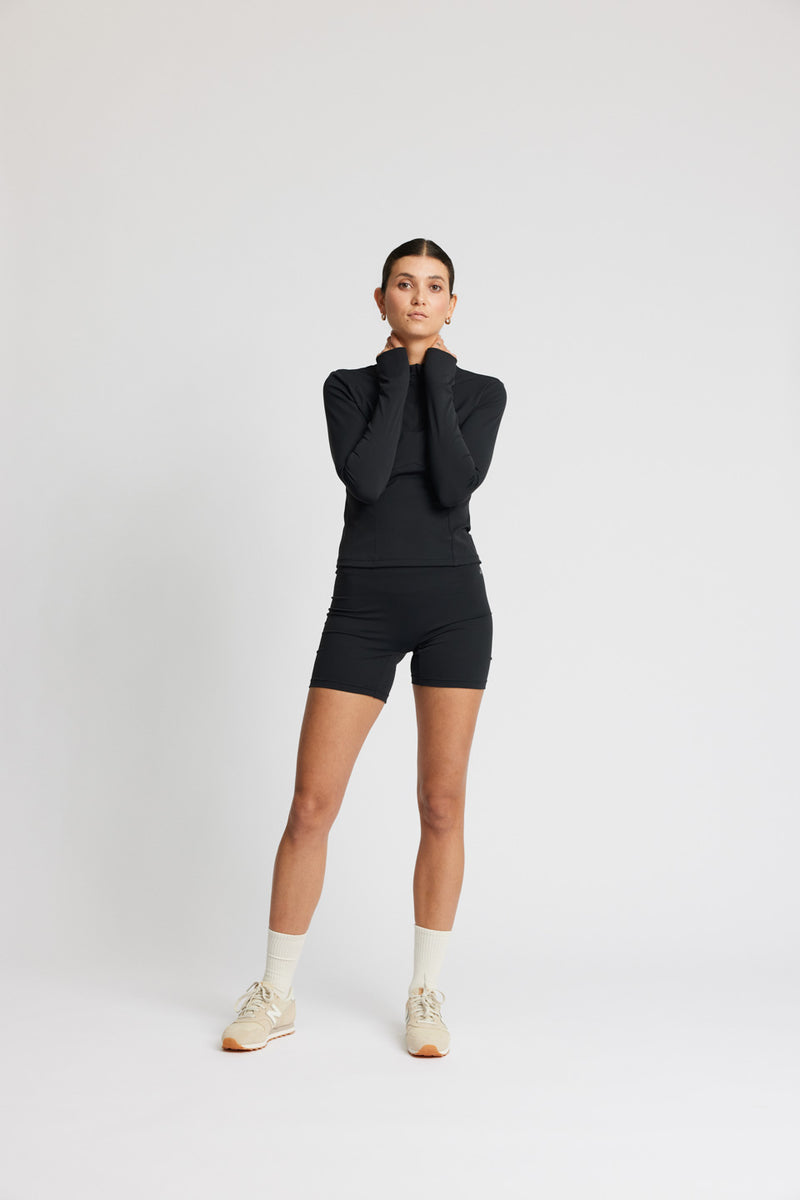 Rethinkit Half zip Top 0021 black