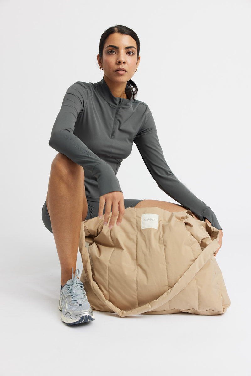 Rethinkit Half zip Top 0087 charcoal grey