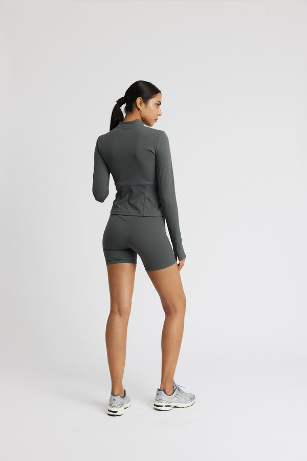 Rethinkit Half zip Top 0087 charcoal grey