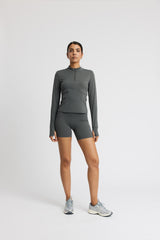 Rethinkit Half zip Top 0087 charcoal grey