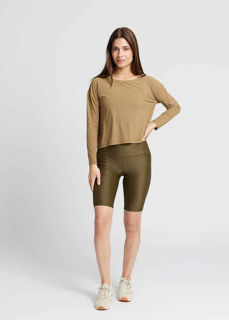 Rethinkit Cropped Tee Vigga Top 4210 golden brown