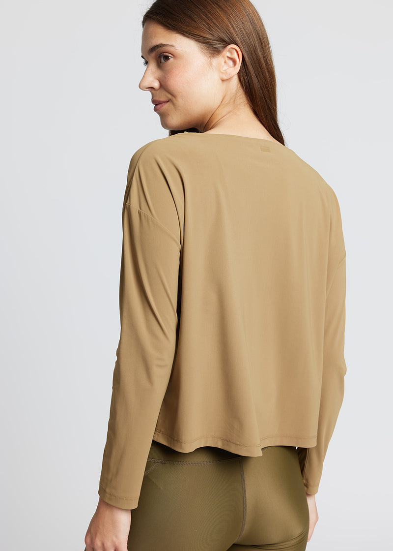 Rethinkit Cropped Tee Vigga Top 4210 golden brown