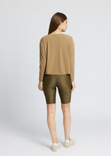 Rethinkit Cropped Tee Vigga Top 4210 golden brown