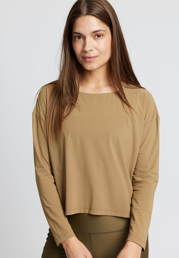 Rethinkit Cropped Tee Vigga Top 4210 golden brown
