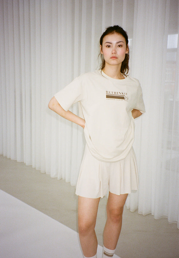 Rethinkit Light Sweat Tee WARM UP Top 3355 summer sand