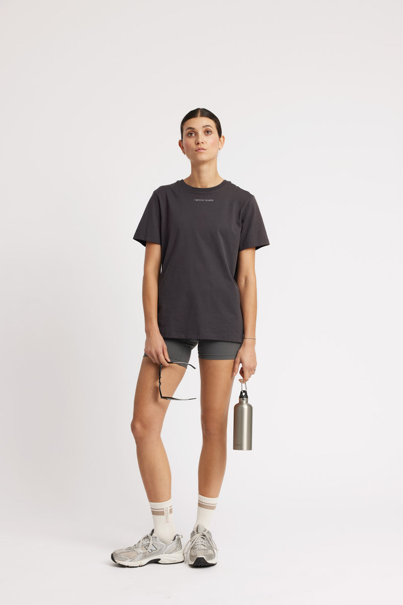 Rethinkit Essential Tee Cadiz Tee 0022 almost black