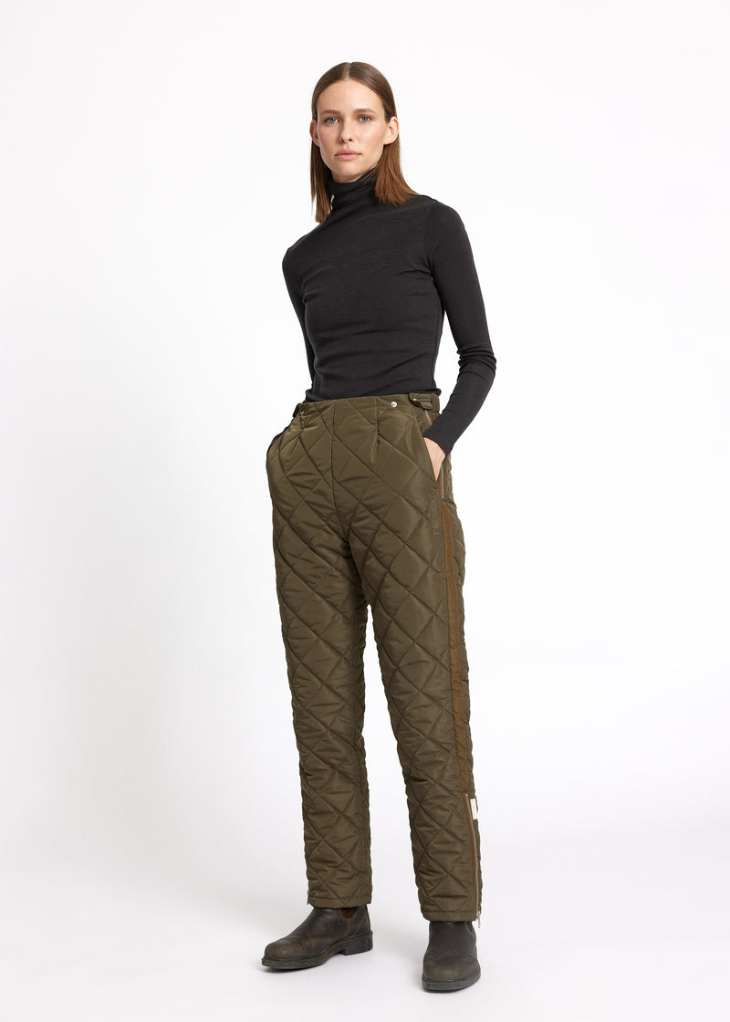 Rethinkit Quilted trousers COUNTRY Thermo 4012 green turtle
