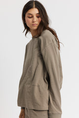 Rethinkit Light Sweat Tee AFTER MATCH Top 0075 warm grey