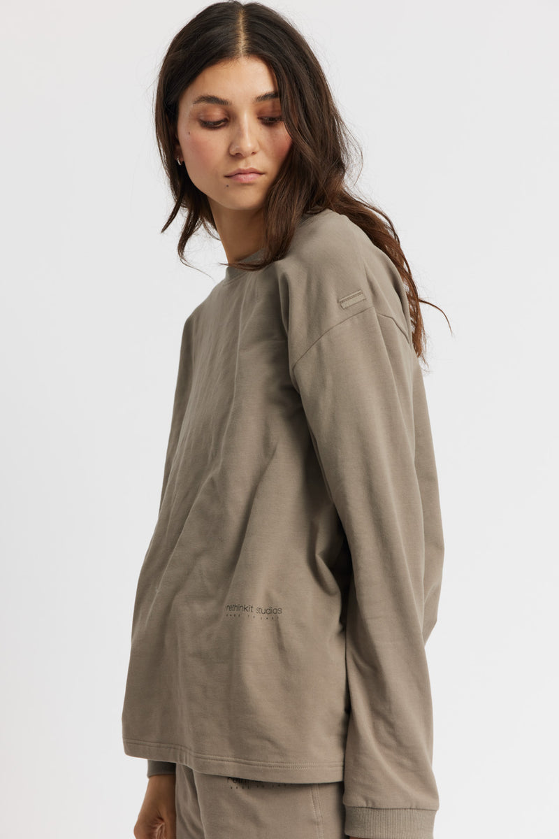 Rethinkit Light Sweat Tee AFTER MATCH Top 0075 warm grey