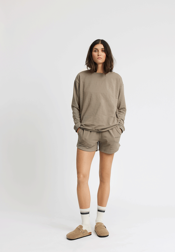 Rethinkit Light Sweat Tee AFTER MATCH Top 0075 warm grey