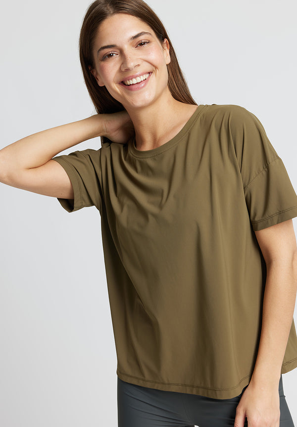 Rethinkit Loose Tee Vela Tee 4212 deep olive