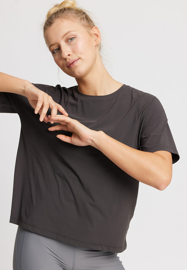 Rethinkit Loose Tee Vela Tee 0022 almost black