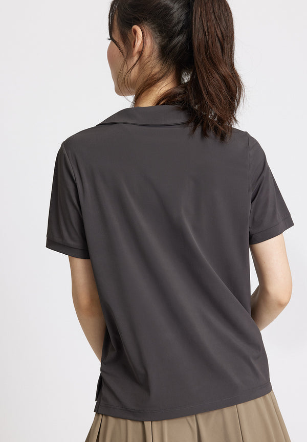 Rethinkit Polo Tee Serve 1 Top 0022 almost black