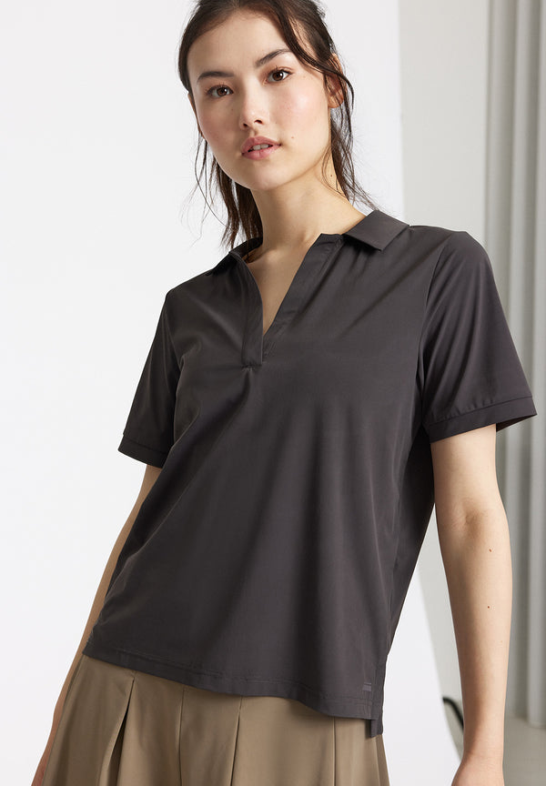 Rethinkit Polo Tee Serve 1 Top 0022 almost black