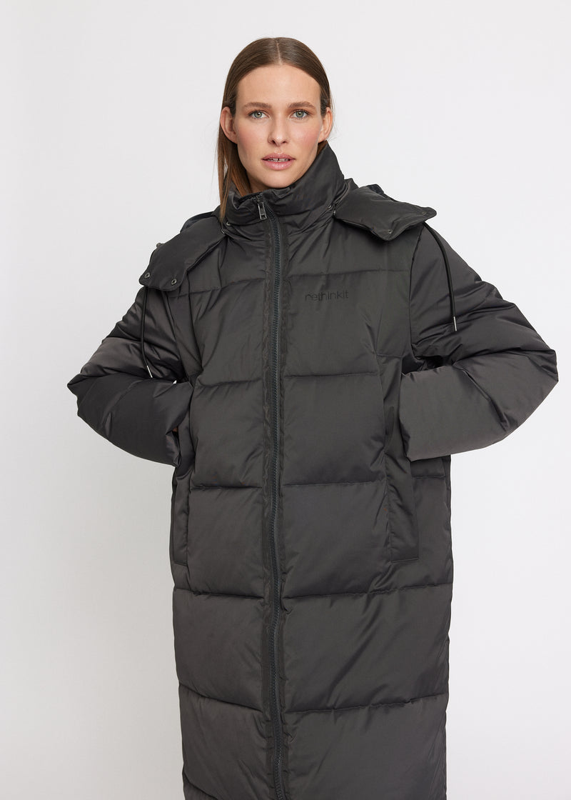 Rethinkit Puffer Coat SHELTER Jackets 0022 almost black