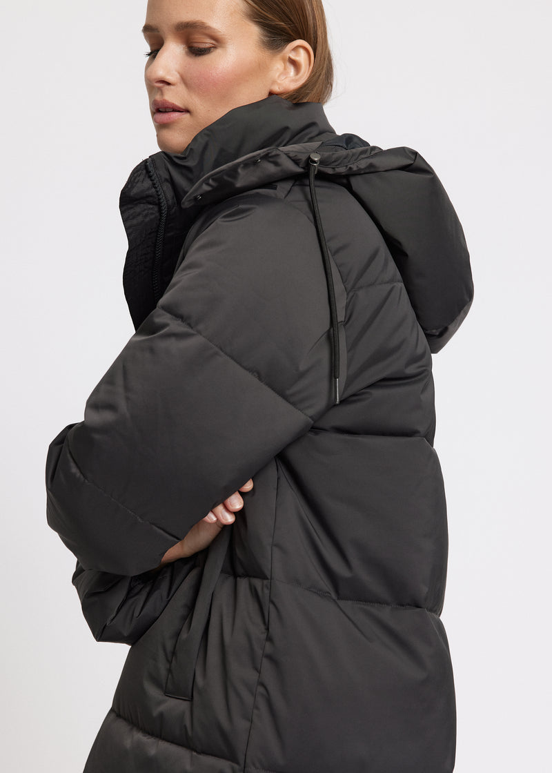 Rethinkit Puffer Coat SHELTER Jackets 0022 almost black