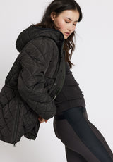 Rethinkit Quilted Jacket COUNTRY Thermo 0022 almost black