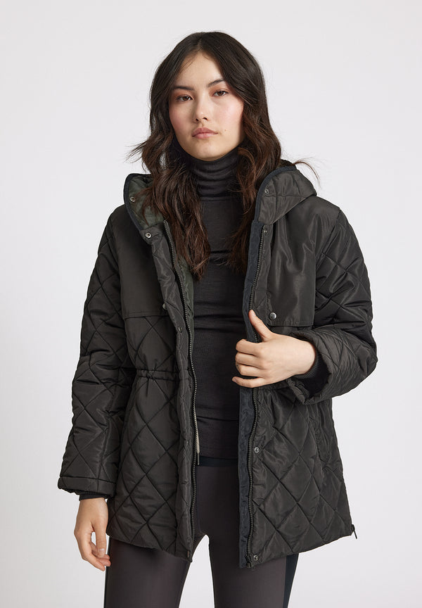 Rethinkit Quilted Jacket COUNTRY Thermo 0022 almost black
