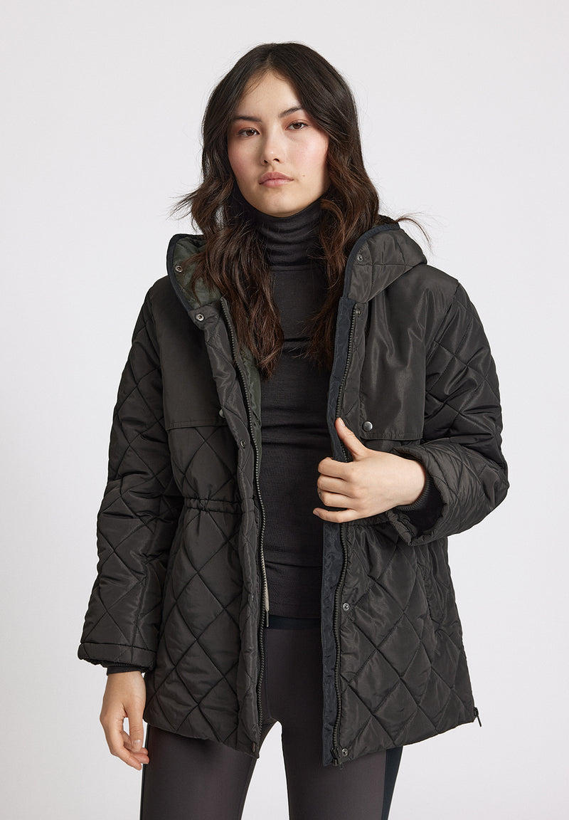 Rethinkit Quilted Jacket COUNTRY Thermo 0022 almost black