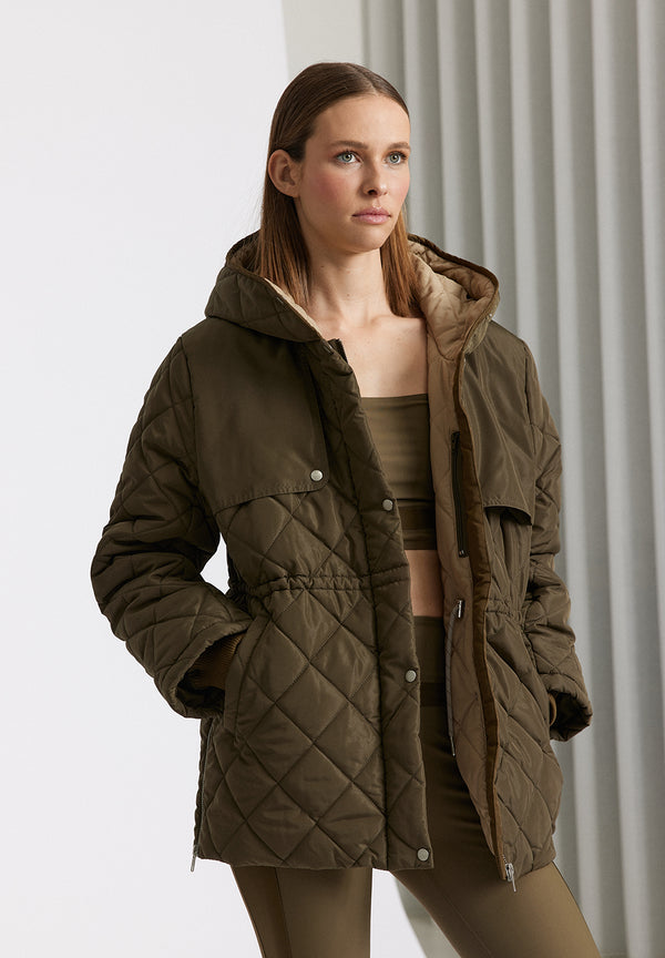 Rethinkit Quilted Jacket COUNTRY Thermo 4012 green turtle