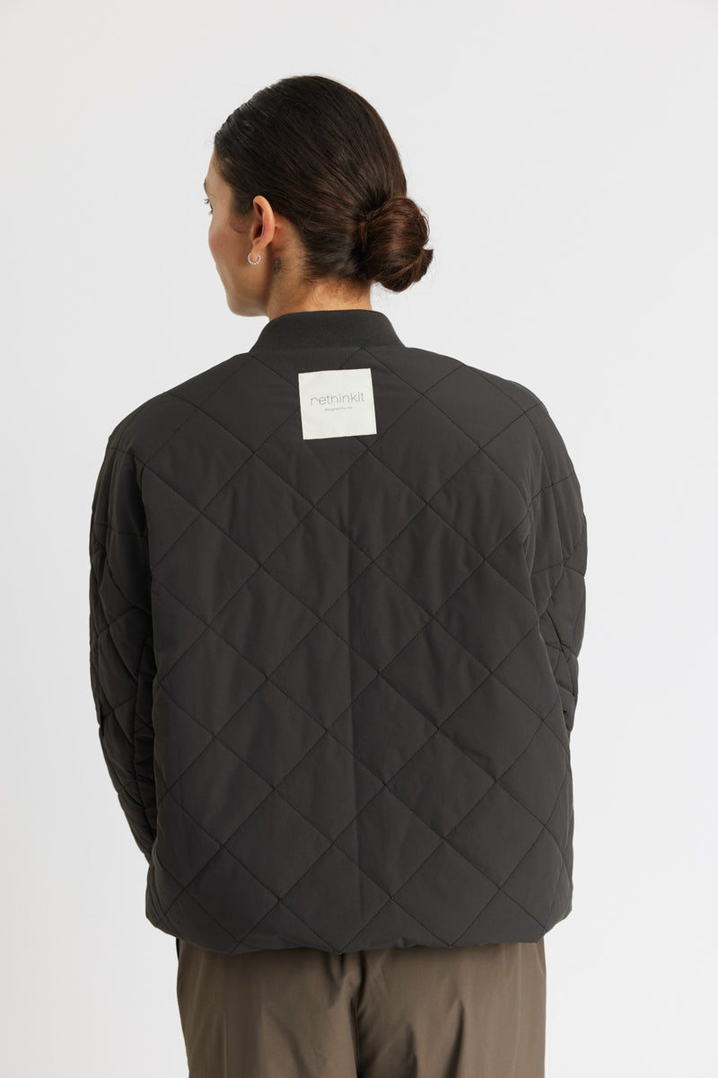 Rethinkit Quilted Jacket Lyon Jackets 0022 almost black