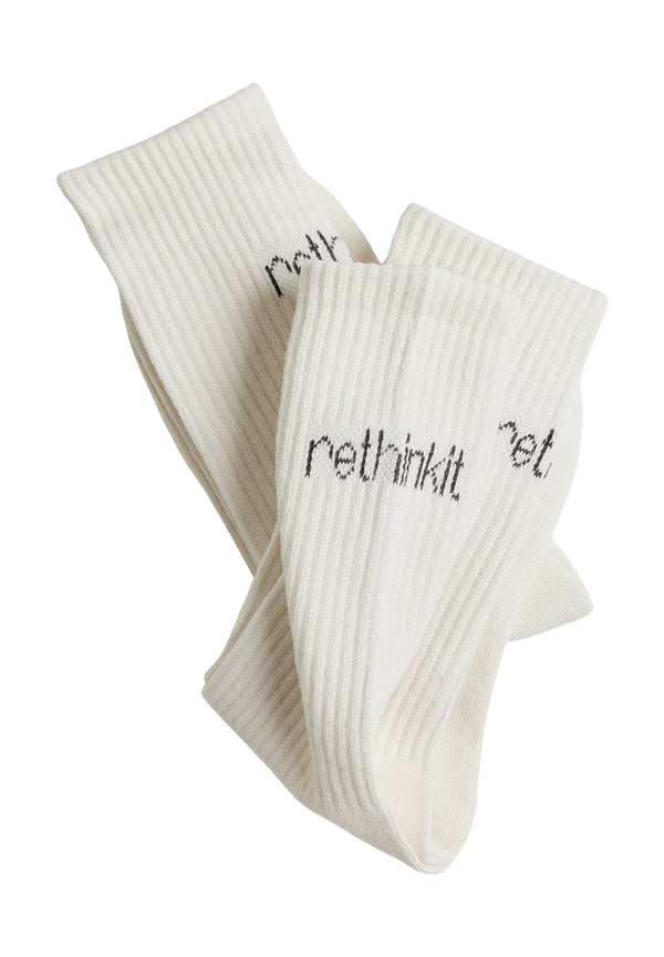 Rethinkit Crew Sock 2pack Acc 3180 off white