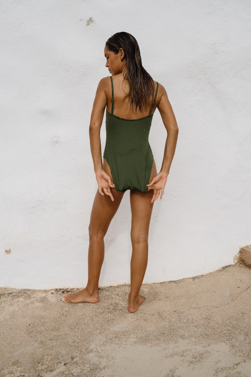 Rethinkit SHIVAru Swimsuit Swimwear forest green