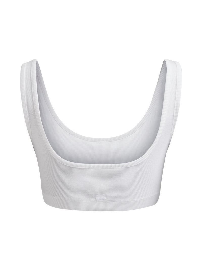 Rethinkit Soft rib bralette Key Comfy Top 0364 white 