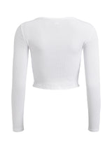 Rethinkit Soft rib crop tee Key Tee 0364 white 