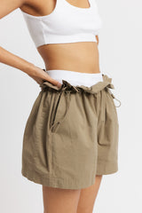 Rethinkit Soft rib shorts Key comfy Shorts 0364 white 