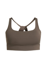 Rethinkit Sports Bra Butter Soft Seinna Sports Bra 3053 dark brown