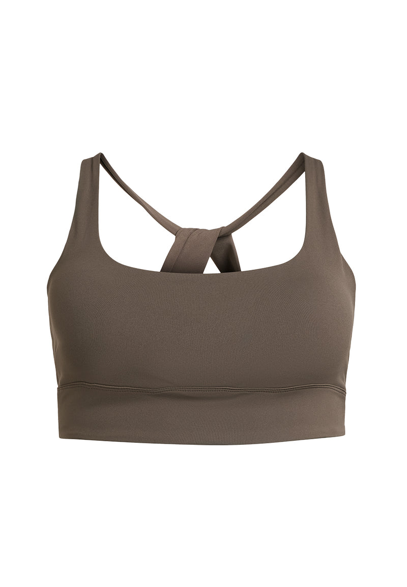 Rethinkit Sports Bra Butter Soft Seinna Sports Bra 3053 dark brown