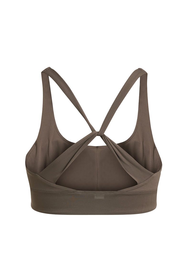 Rethinkit Sports Bra Butter Soft Seinna Sports Bra 3053 dark brown