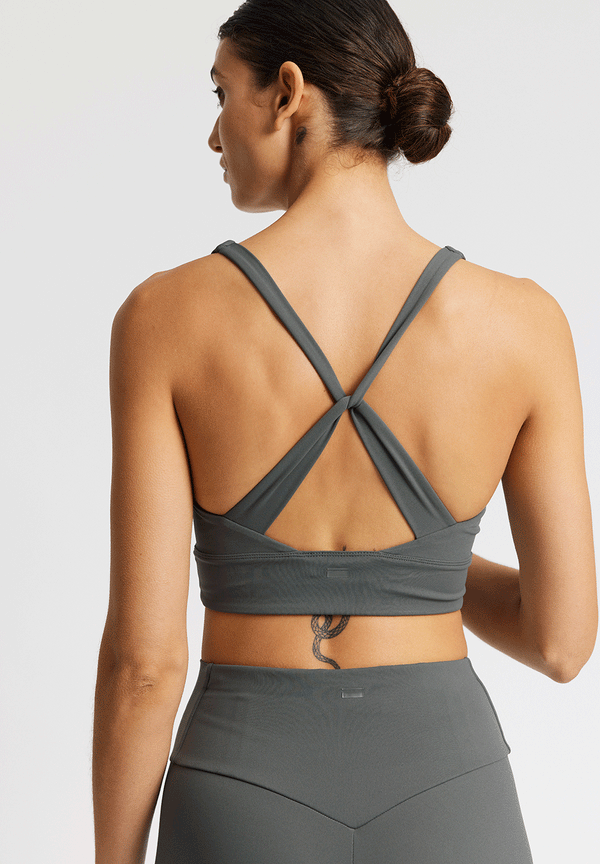 Rethinkit Sports Bra Butter Soft Seinna Sports Bra 0087 charcoal grey