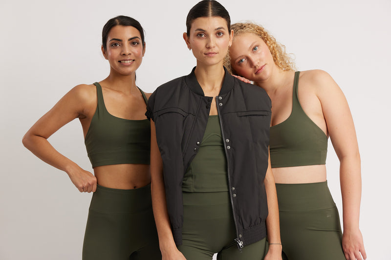 Rethinkit Sports Bra Butter Soft Seinna Sports Bra 4087 dark forest