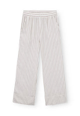 Rethinkit Stribet Bukser PJ Trousers 0076 warm grey stripe