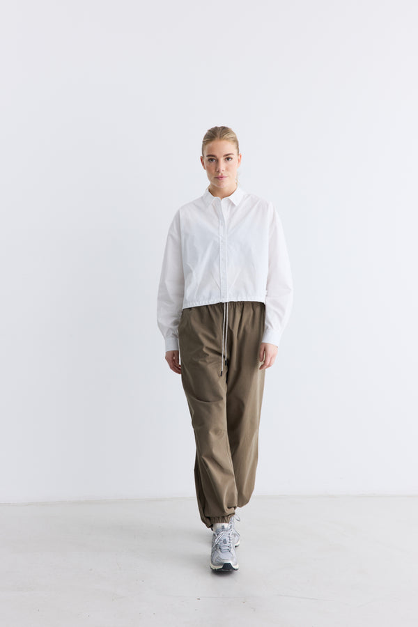 Rethinkit Stribet Skjorte PJ Shirts and Blouses 0364 white
