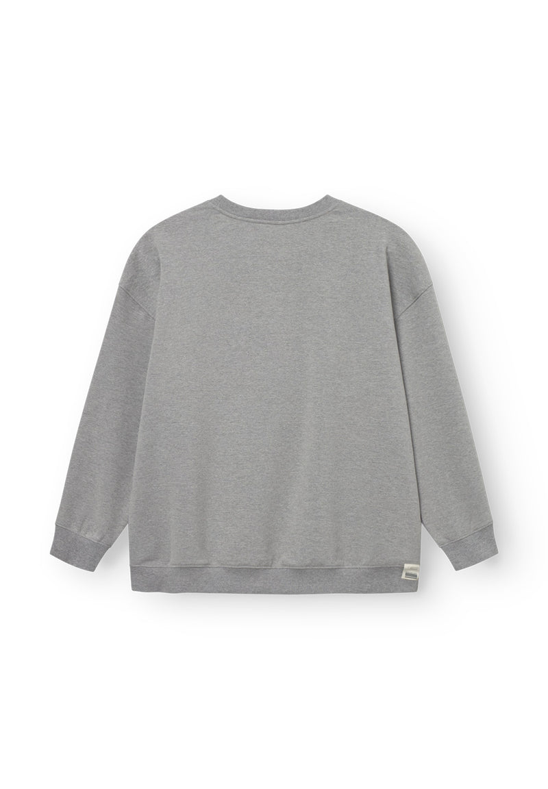 Rethinkit Sweat Shirt Logo Sweatshirts 0105 grey melange