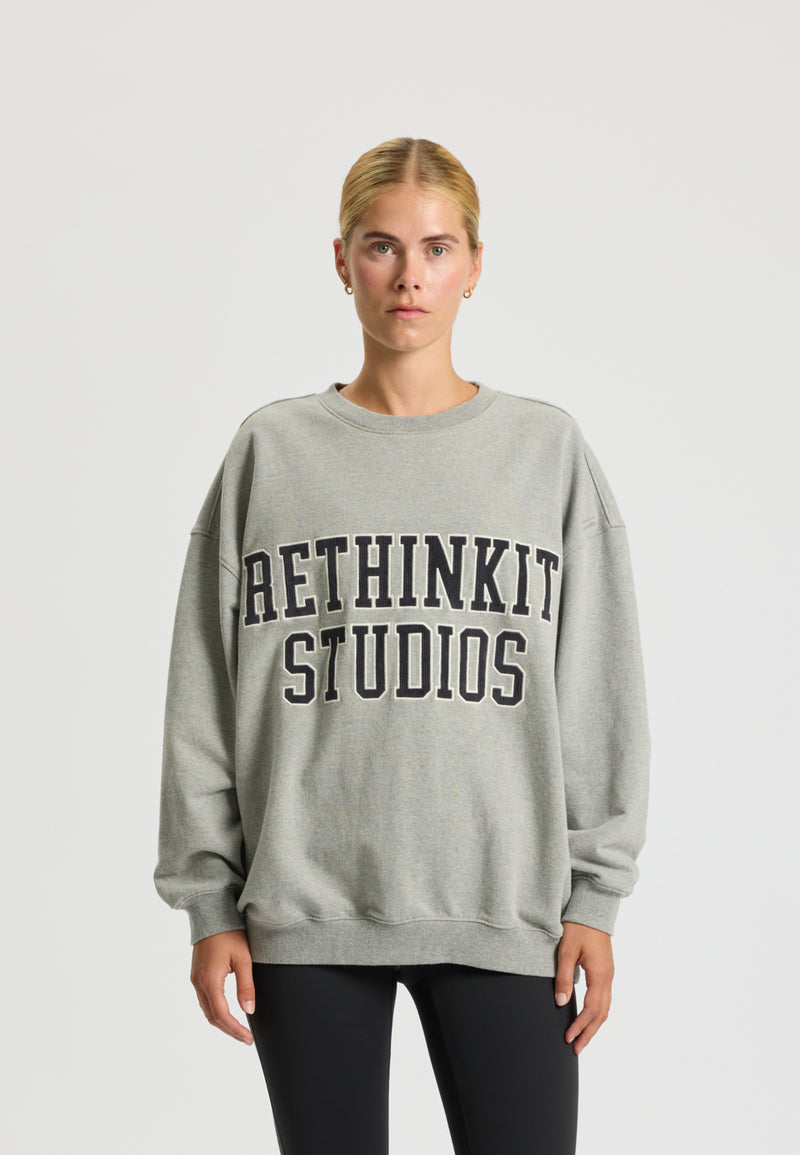 Rethinkit Sweat Shirt Logo Sweatshirts 0105 grey melange