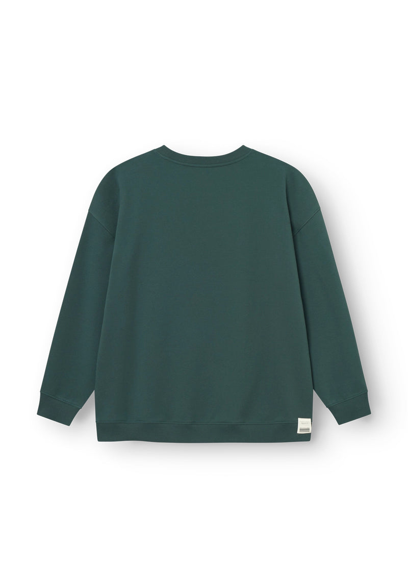 Rethinkit Sweat Shirt Logo Sweatshirts 4126 deep green