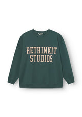 Rethinkit Sweat Shirt Logo Sweatshirts 4126 deep green