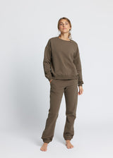 Rethinkit Sweatpants Brushed Ibina Trousers 3003 bark