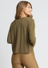 Rethinkit Cropped Tee Vigga Top 4212 deep olive