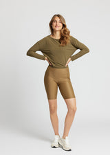Rethinkit Cropped Tee Vigga Top 4212 deep olive