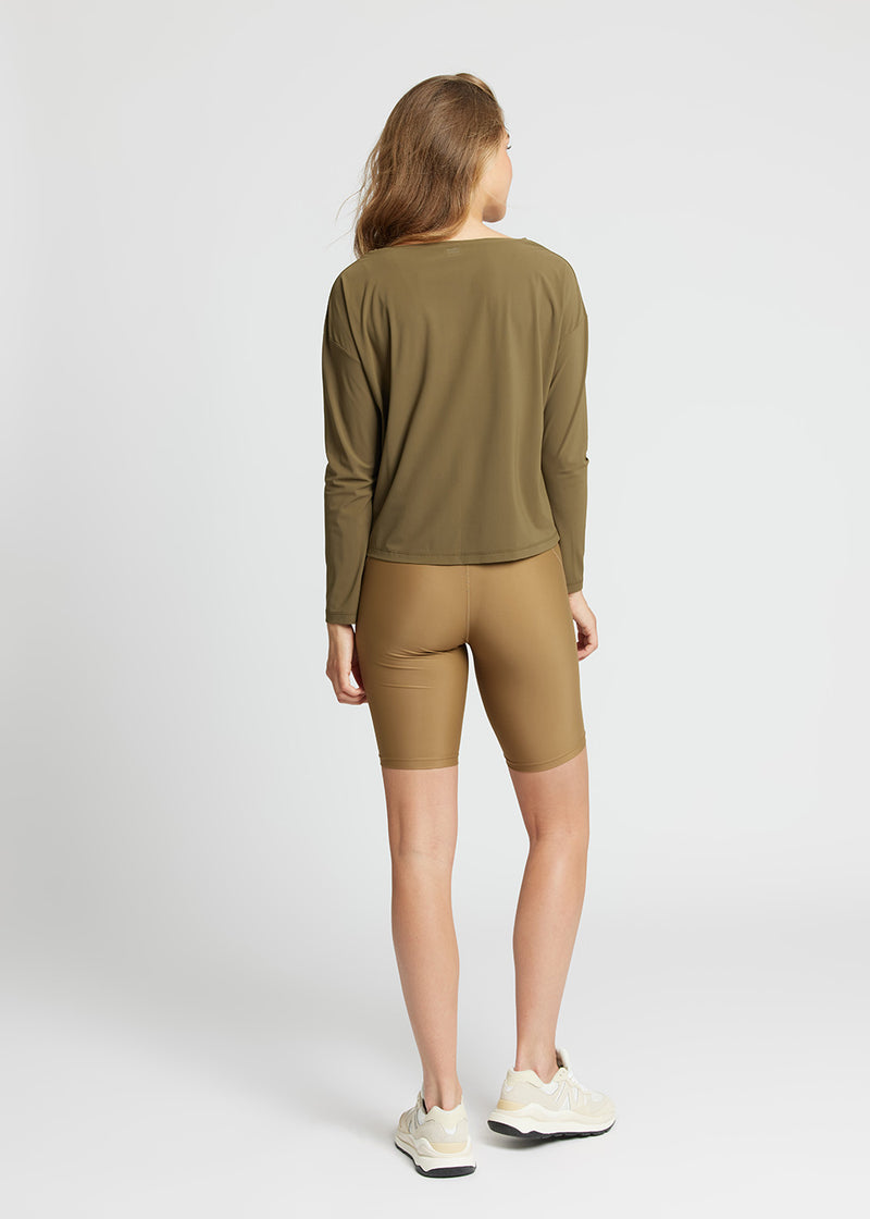 Rethinkit Cropped Tee Vigga Top 4212 deep olive