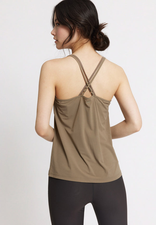 Rethinkit Top Crossed Back Ann Top 3331 fallen rock